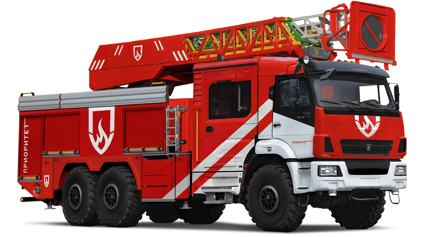 Fire fighting tanker with the ladder AZL-3,0-50-24 (43118)